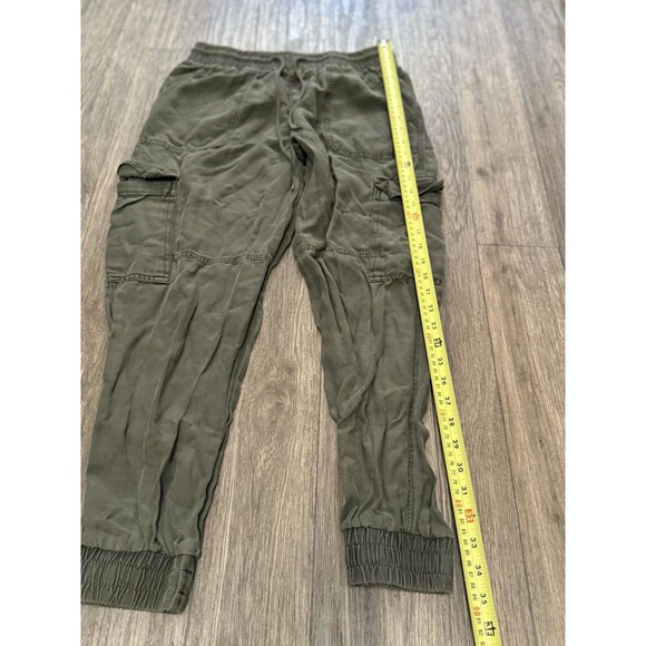 GARAGE Cargo Jogger Pants Women S Green Tapered Activewear Casual-Stylish-Fun - Picture 2 of 9